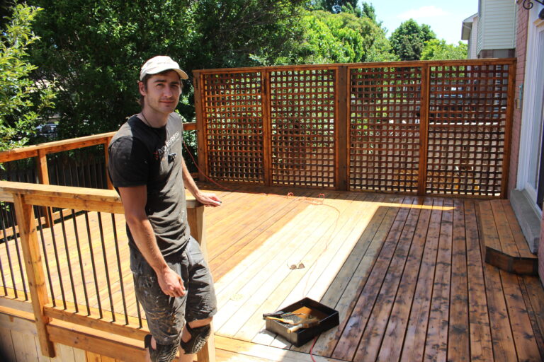 Deck & Fence Staining in Kitchener/Waterloo Deck Refresh